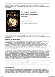 The reign of the phallus : sexual politics in ancient Athens /