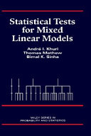 Statistical tests in mixed linear models /