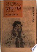 The natural philosophy of Chu Hsi (1130-1200) /