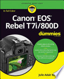 Canon EOS Rebel T7i/800D for dummies /