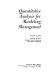 Quantitative analysis for marketing management /