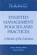 Enlisted management policies and practices : a review of the literature /