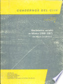 Movimientos sociales en México (1968-1987) /