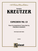 Concerto no. 13 for violin and piano /