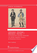 Littérature "d'en haut", littérature "d'en bas"? : la dramaturgie canonique allemande et le théâtre populaire viennois de Stranitzky à Nestroy /