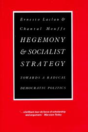 Hegemony and socialist strategy : towards a radical democratic politics /