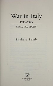 War in Italy, 1943-1945 : a brutal story /