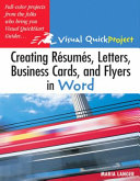 Creating résumés, letters, business cards, and flyers in Word /