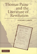 Thomas Paine and the literature of revolution /