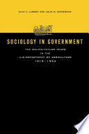 Sociology in government : the Galpin-Taylor years in the U.S. Department of Agriculture, 1919-1953 /