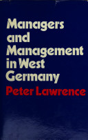 Managers and management in West Germany /