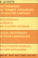 Dictionnaire de termes juridiques en quatre langues /