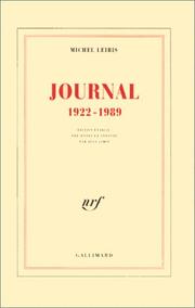 Journal, 1922-1989 /