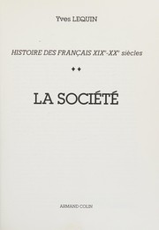 Histoire des Français XIXe-XXe siècles /