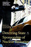 Deterring state sponsorship of nuclear terrorism /