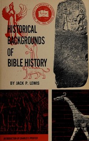 Historical backgrounds of Bible history /