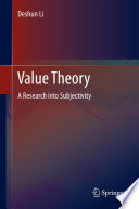 Value theory a research into subjectivity /