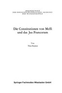 Die Constitutionen von Melfi und das Jus Francorum.