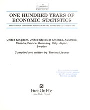 One hundred years of economic statistics : United Kingdom, United States of America, Australia, Canada, France, Germany, Italy, Japan, Sweden /