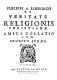 Philippi a Limborch De veritate religionis Christianae: amica collatio cum erudito Judaeo.