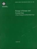 Energy in Europe and Central Asia : a sector strategy for the World Bank Group /