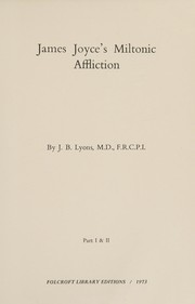 James Joyce's Miltonic affliction /
