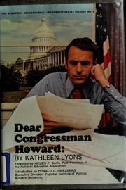 Dear Congressman Howard /