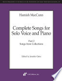 Complete songs for solo voice and piano.