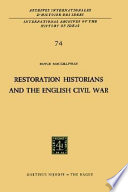 Restoration historians and the English Civil War /