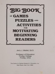 Big book of games, puzzles, and activities for motivating beginning readers /