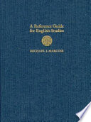 A reference guide for English studies /