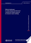 Ethical challenges in study design and informed consent for health research in resource-poor settings /