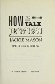 How to talk Jewish /