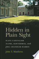 Hidden in plain sight : slave capitalism in Poe, Hawthorne, and Joel Chandler Harris /
