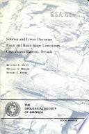 Silurian and Lower Devonian basin and basin-slope limestones, Copenhagen Canyon, Nevada /