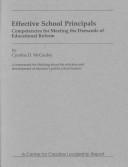 Effective school principals : competencies for meeting the demands of educational reform /