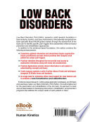 Low back disorders : evidence-based prevention and rehabilitation /