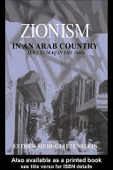 Zionism in an Arab country Jews in Iraq in the 1940s /