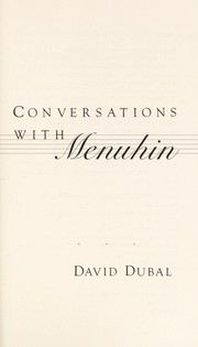 Conversations with Menuhin.