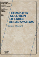 Computer solution of large linear systems /