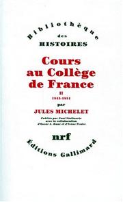 Cours au Collège de France (1838-1851) /