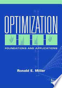 Optimization : foundations and applications /