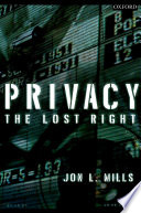 Privacy : the lost right /