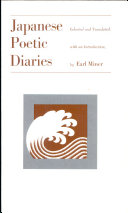 Japanese poetic diaries /