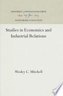 Studies in Economics and Industrial Relations /