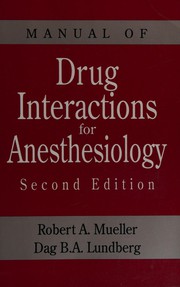 Manual of drug interactions for anesthesiology /