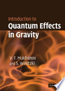 Introduction to quantum effects in gravity /
