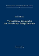 Vergleichende Grammatik der literarischen Prakrt-Sprachen /
