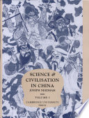 Science and civilisation in China /
