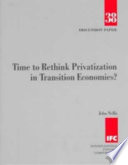 Time to rethink privatization in transition economies?